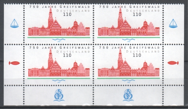 BRD 2111 Viererblock ** - 2000